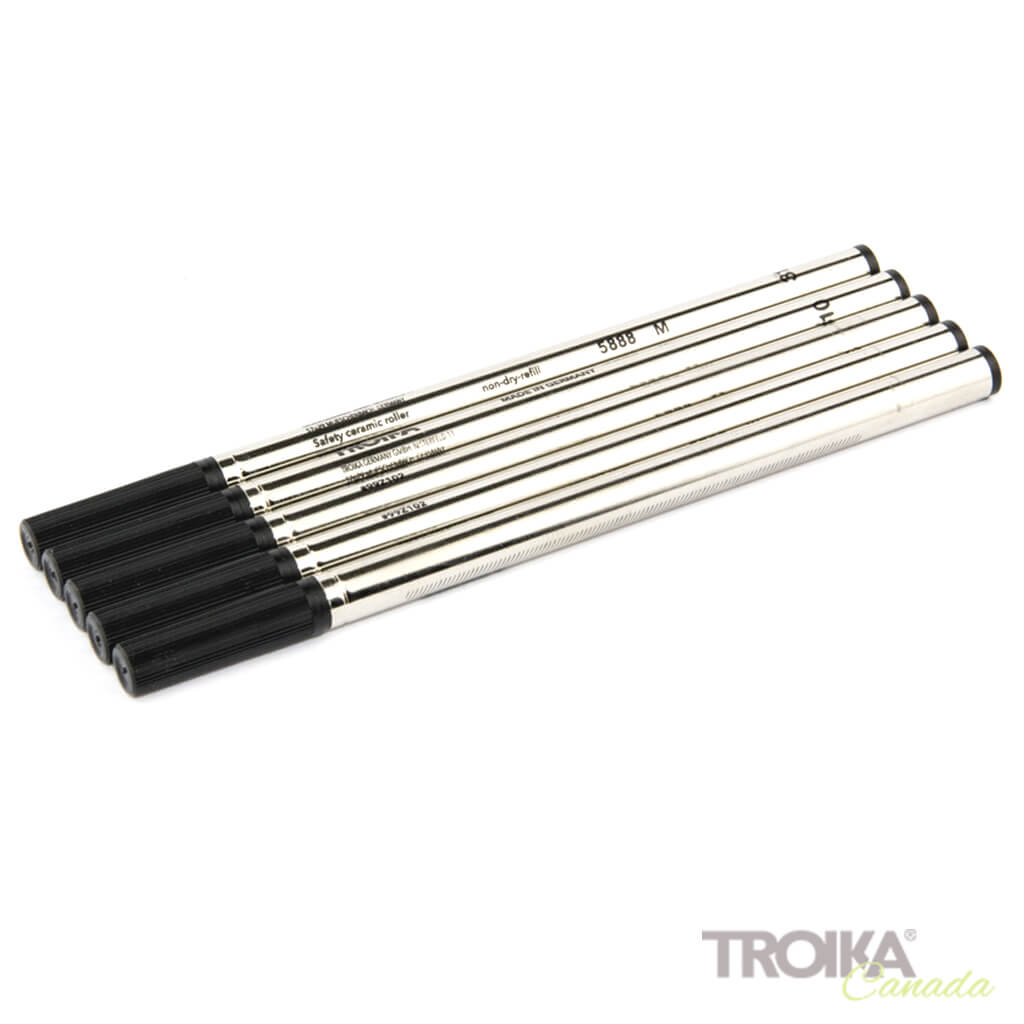 TROIKA Recharge "INK MINE", Lot de 5 - Noir