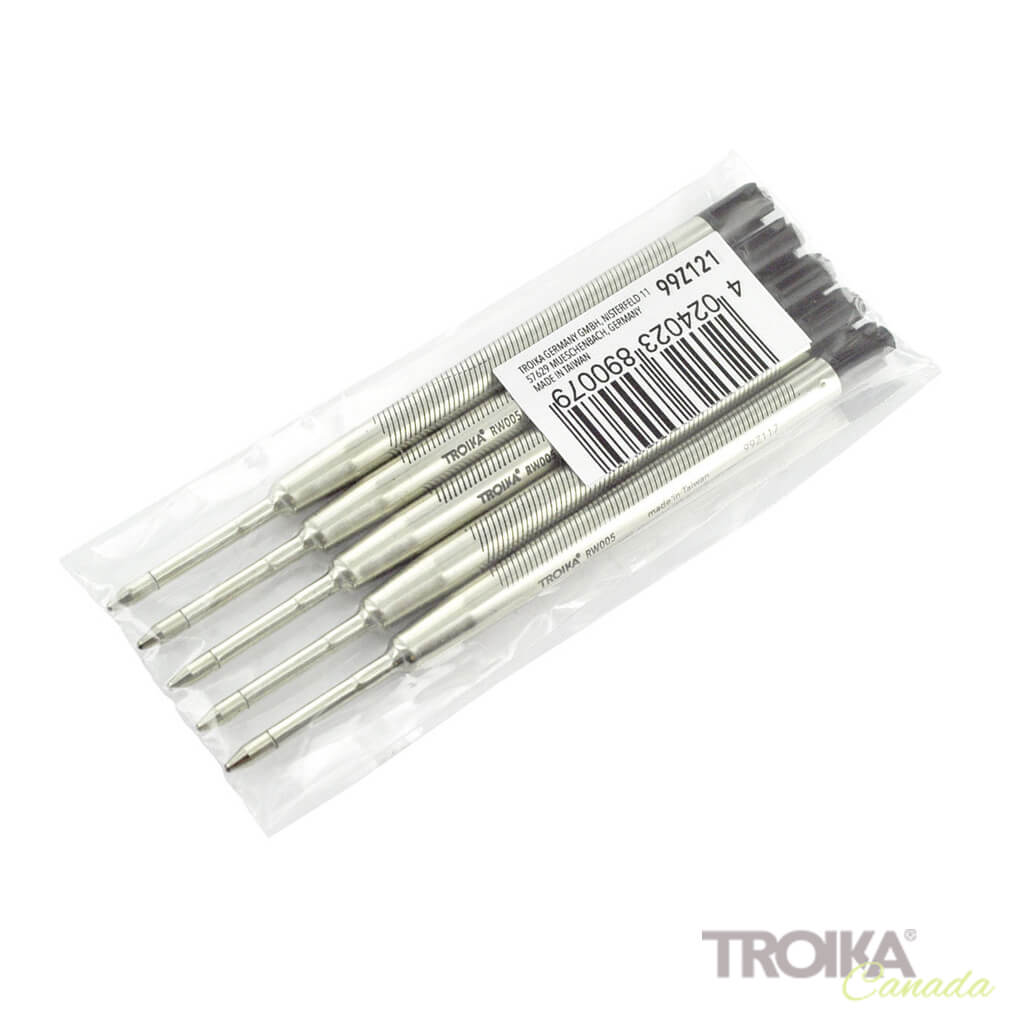 REFILL TROIKA Multitasking ballpoint pen "CONSTRUCTION SLIM" - black