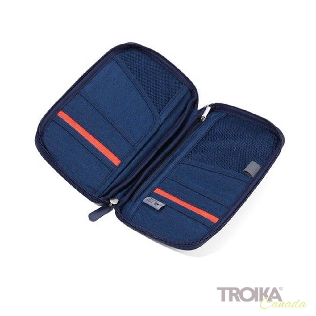 Blue Travel Document Holder 