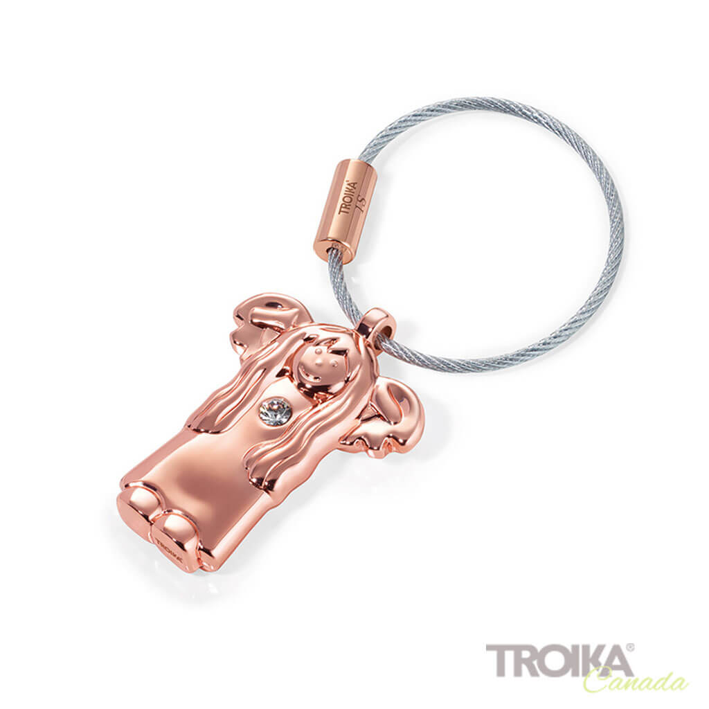 TROIKA Keychain "EMILY" - blush gold