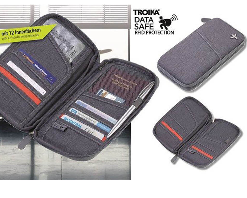 TROIKA CASE "SAFE FLIGHT" - GREY