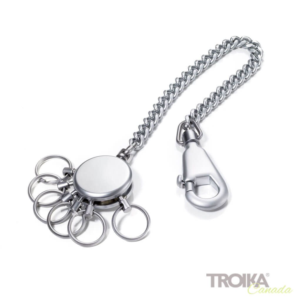 TROIKA Key organizer "PATENT CHAIN" - matt