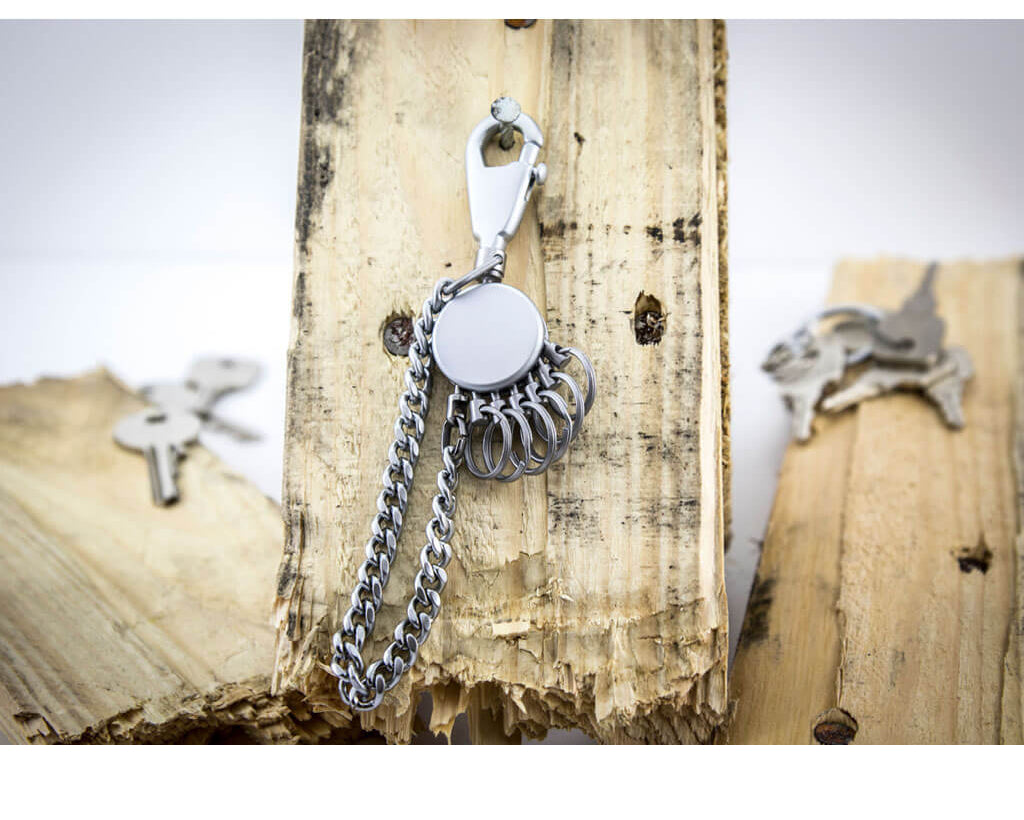 TROIKA Key organizer "PATENT CHAIN" - matt