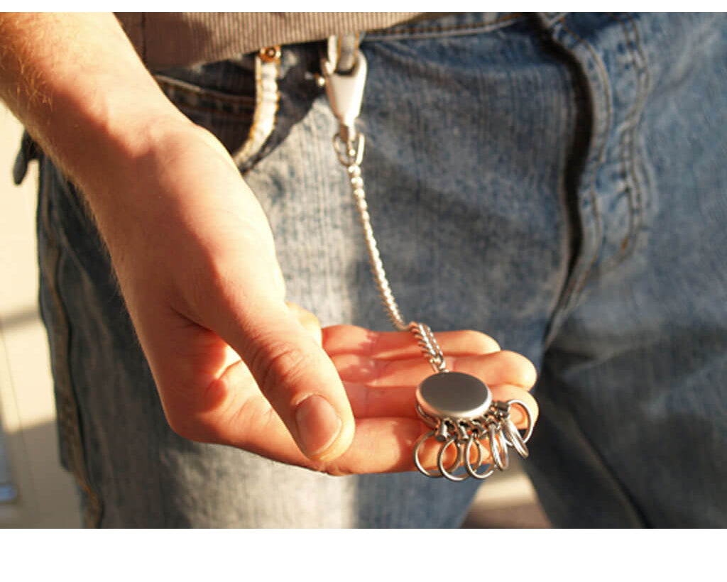 TROIKA Key organizer "PATENT CHAIN" - matt