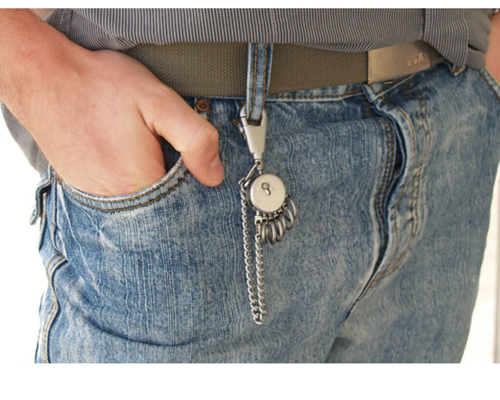 TROIKA Key organizer "PATENT CHAIN" - matt