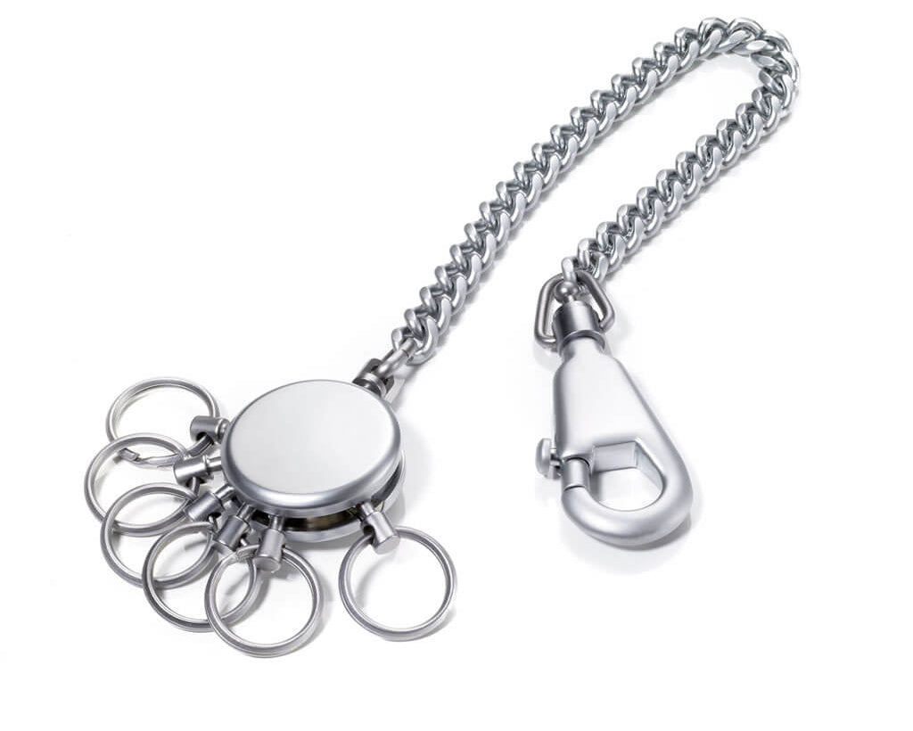 TROIKA Key organizer "PATENT CHAIN" - matt