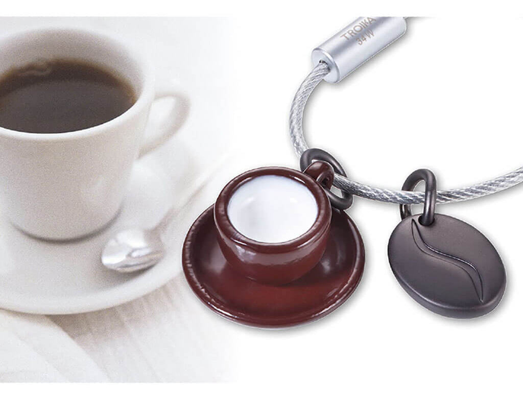 Troika keychain "Coffee 2 GO" with coffee mug