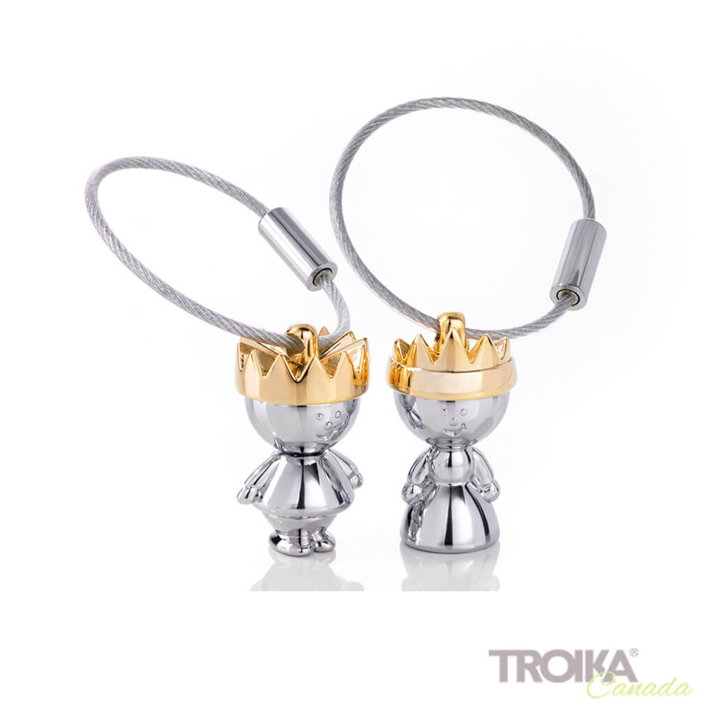TROIKA Key chain "LITTLE KING and QUEEN