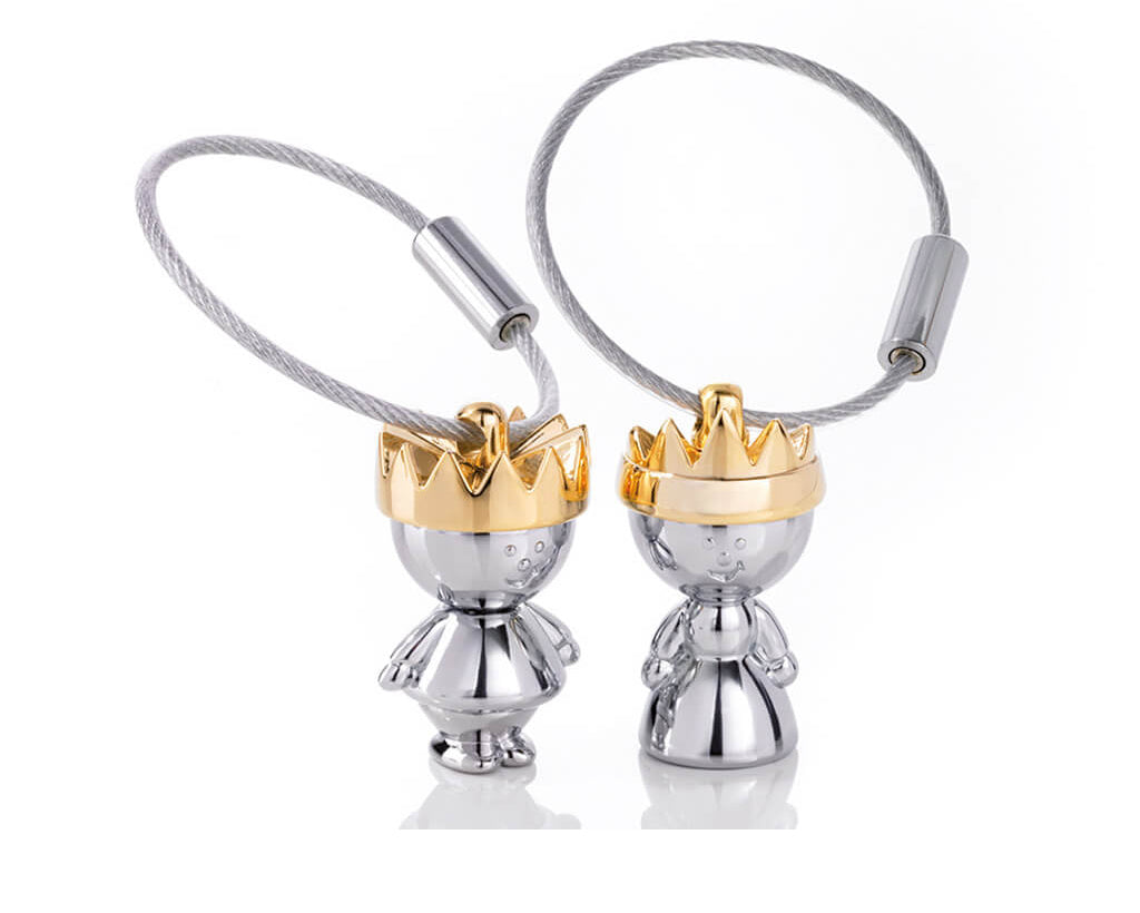 TROIKA Key chain "LITTLE KING and QUEEN