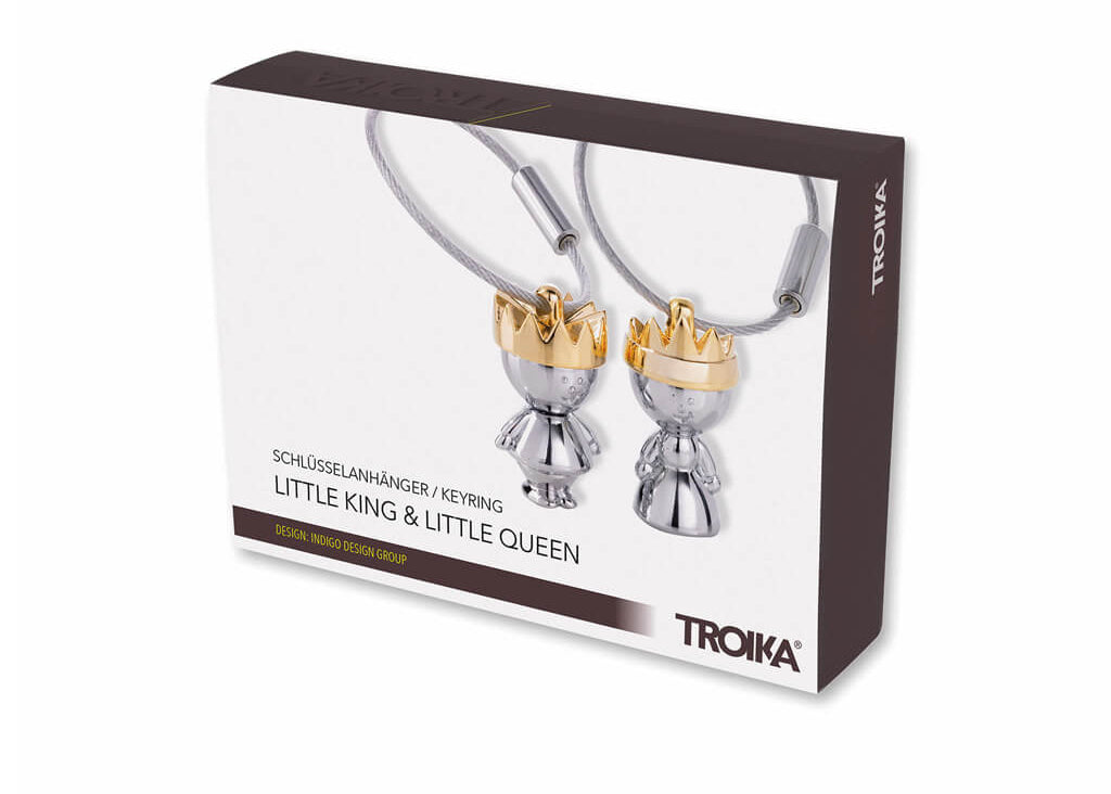 TROIKA Key chain "LITTLE KING LITTLE QUEEN"