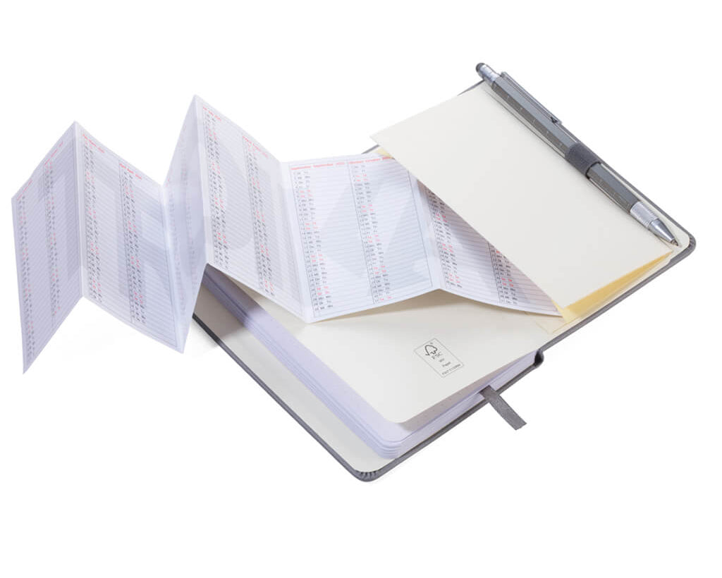 TROIKA Notepad DIN A6 incl. ballpoint pen SLIM - YELLOW
