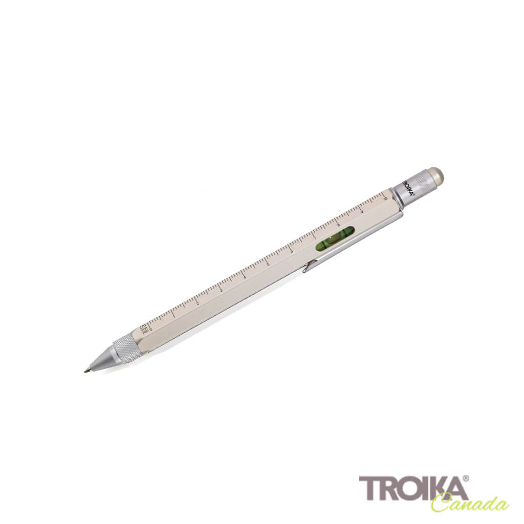 TROIKA MULTITASKING BALLPOINT PEN "CONSTRUCTION" - GOLD