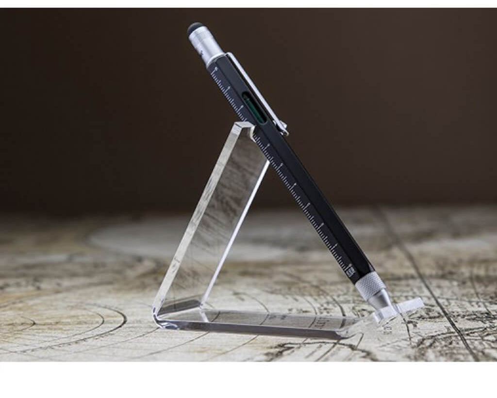 TROIKA Multitasking ballpoint pen "CONSTRUCTION" - black