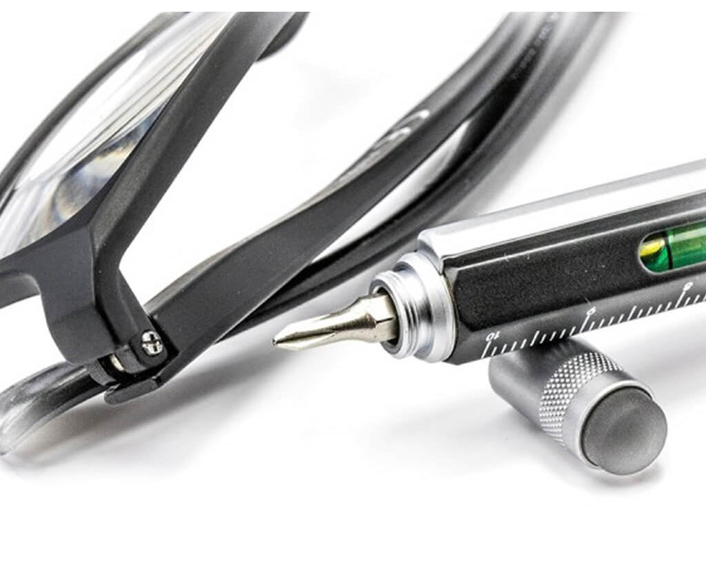 TROIKA Multitasking ballpoint pen "CONSTRUCTION" - black
