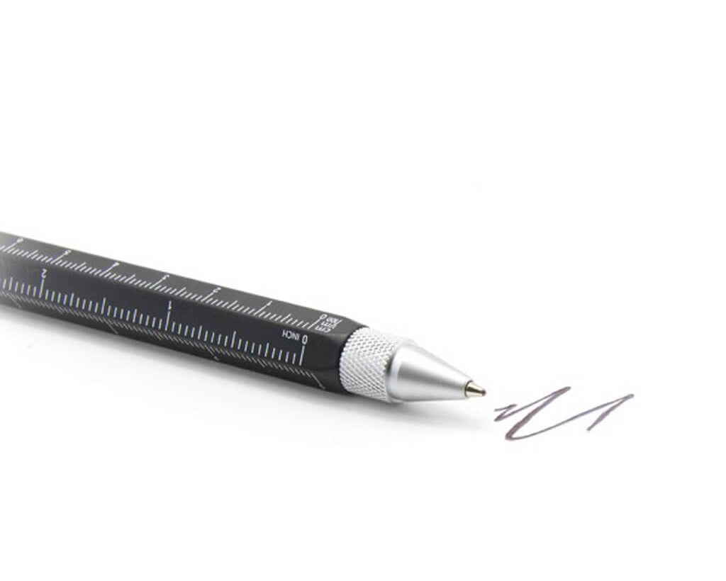 TROIKA Multitasking ballpoint pen "CONSTRUCTION" - black