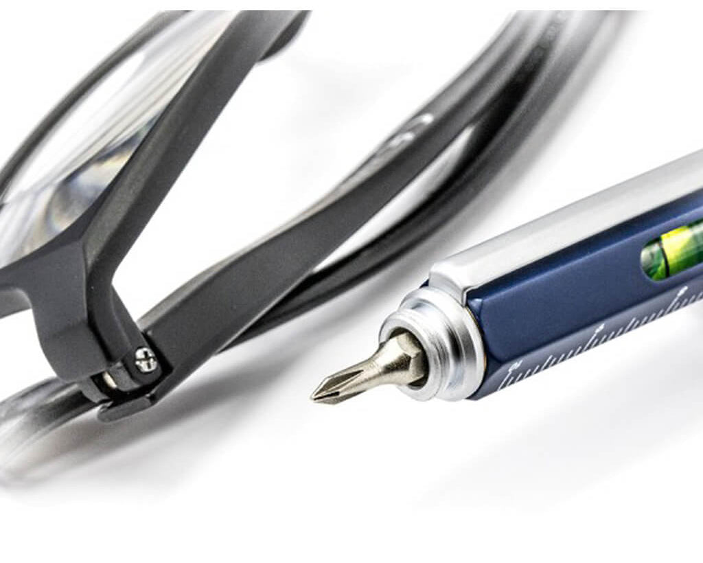 TROIKA Multitasking ballpoint pen "CONSTRUCTION" - blue