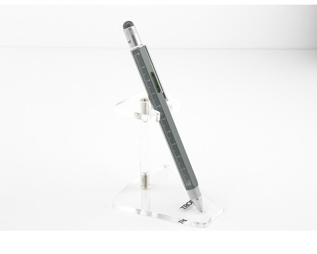 TROIKA Multitasking ballpoint pen "CONSTRUCTION" - titanium silver