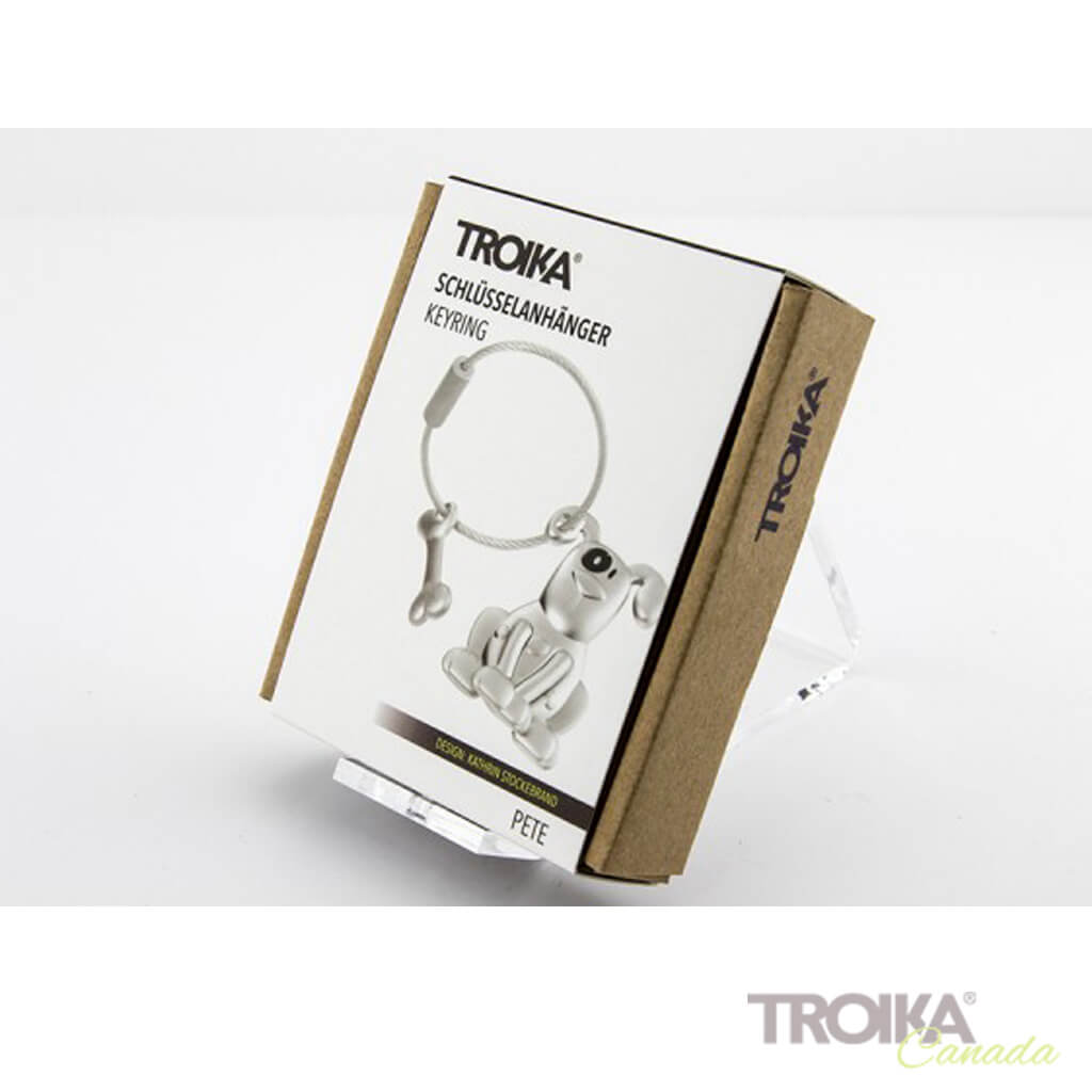 TROIKA Keychain "PETE" - silver