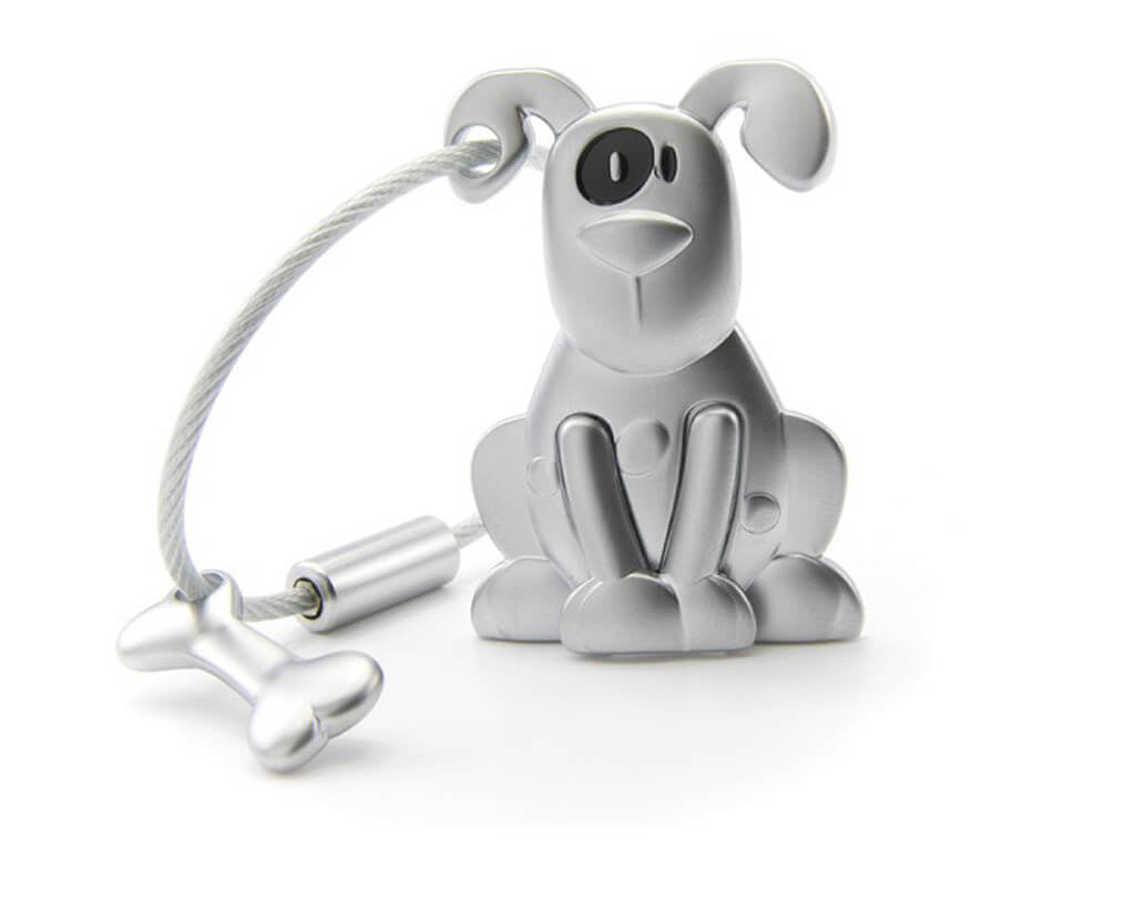 TROIKA Keychain "PETE" - Silver
