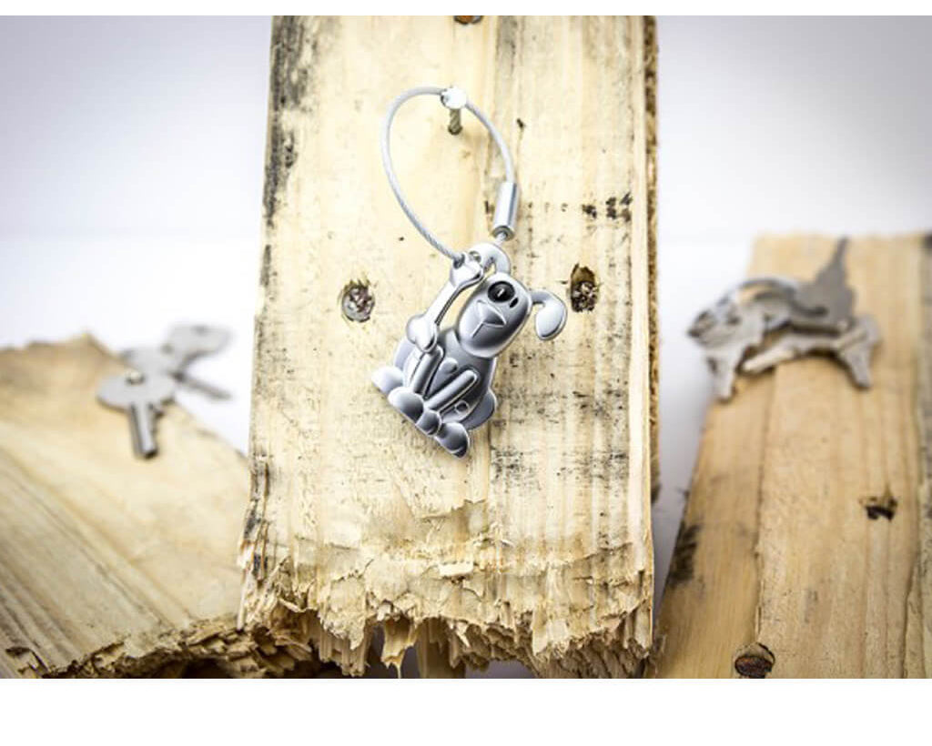 TROIKA Keychain "PETE" - Silver