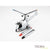 TROIKA Paper clip holder "READY 4 TAKEOFF" - silver