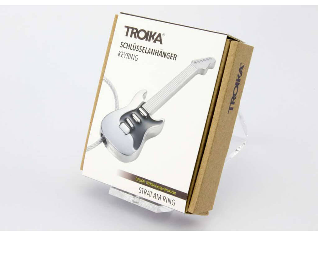 TROIKA Keychain "STRAT AM RING"