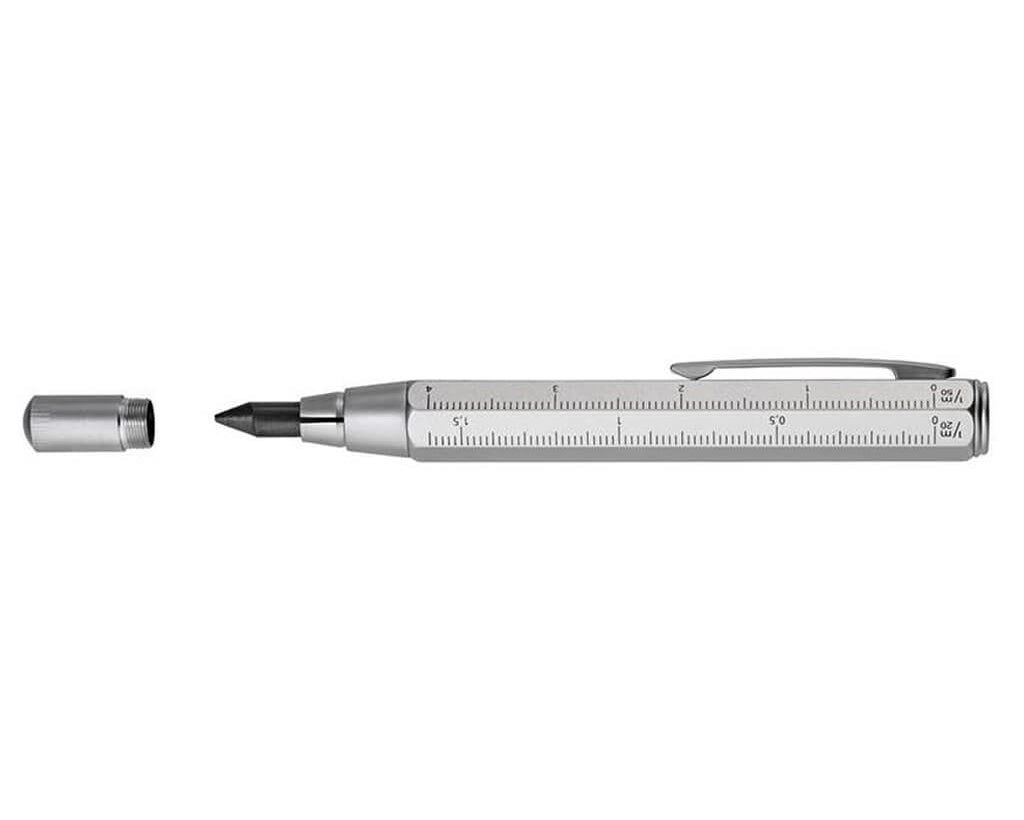 TROIKA’s Silver Carpenter’s Pencil and sharpener
