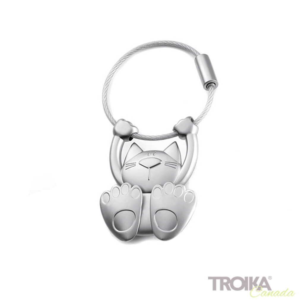 TROIKA Keychain "TABBY" - silver