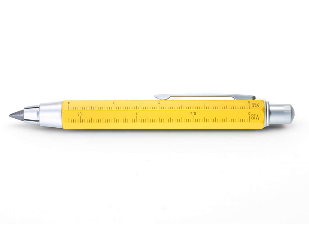 Yellow Carpenter's Pencil and its ruler
