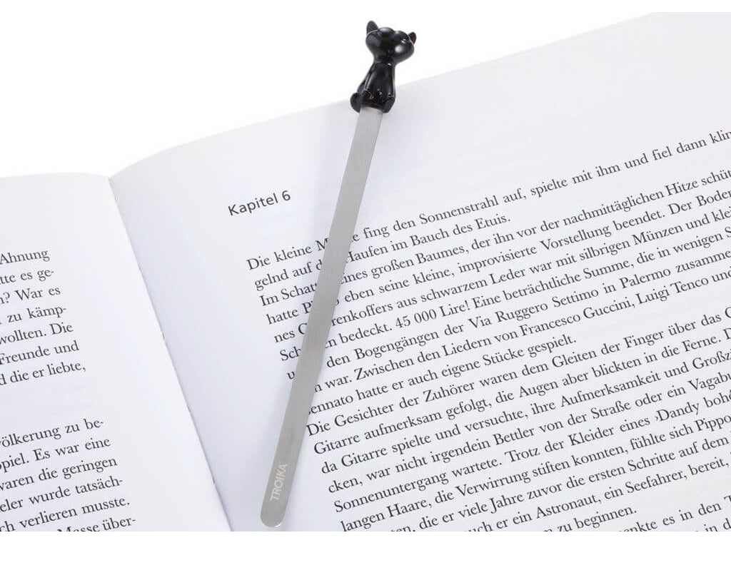 TROIKA Bookmark "CAT" - Black