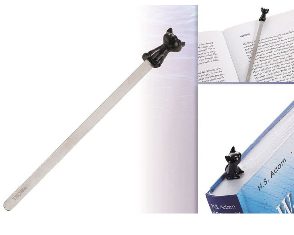TROIKA Bookmark "CAT" - Black