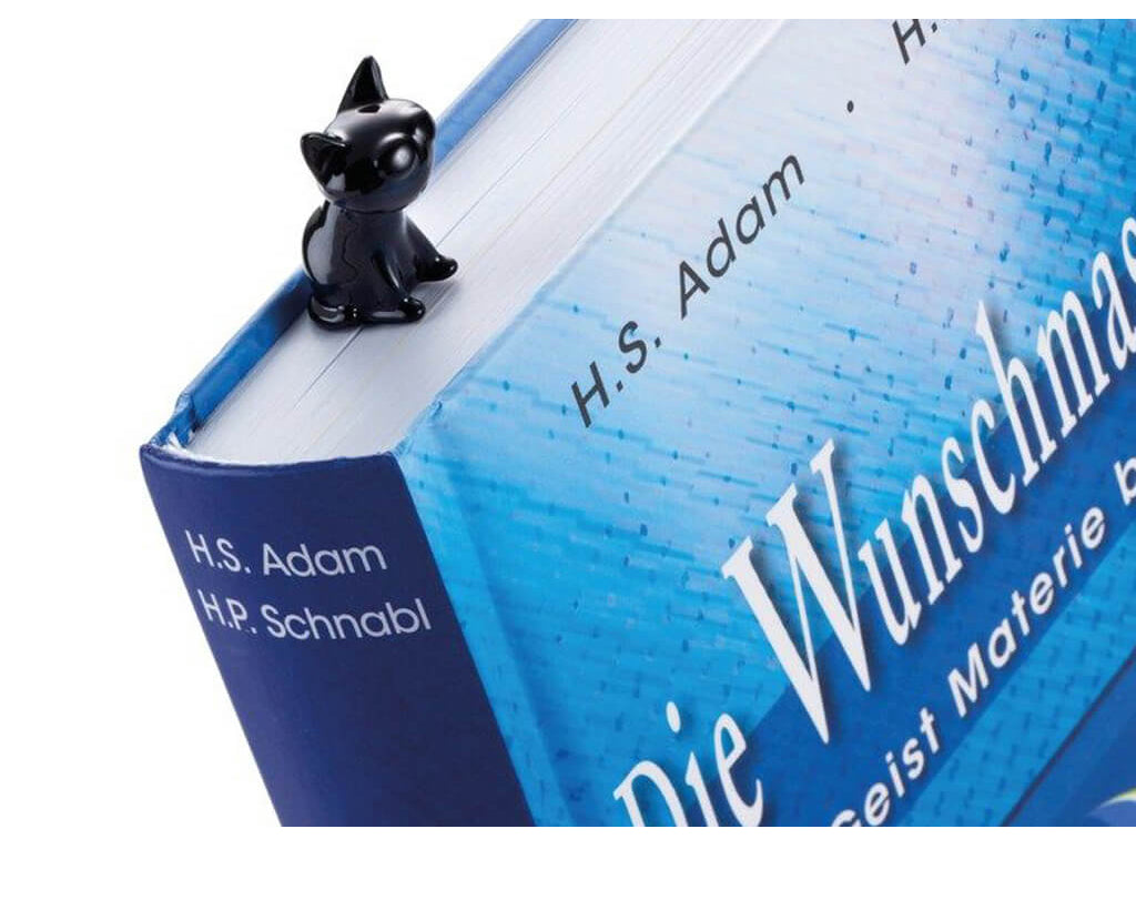 TROIKA Bookmark "CAT" - Black