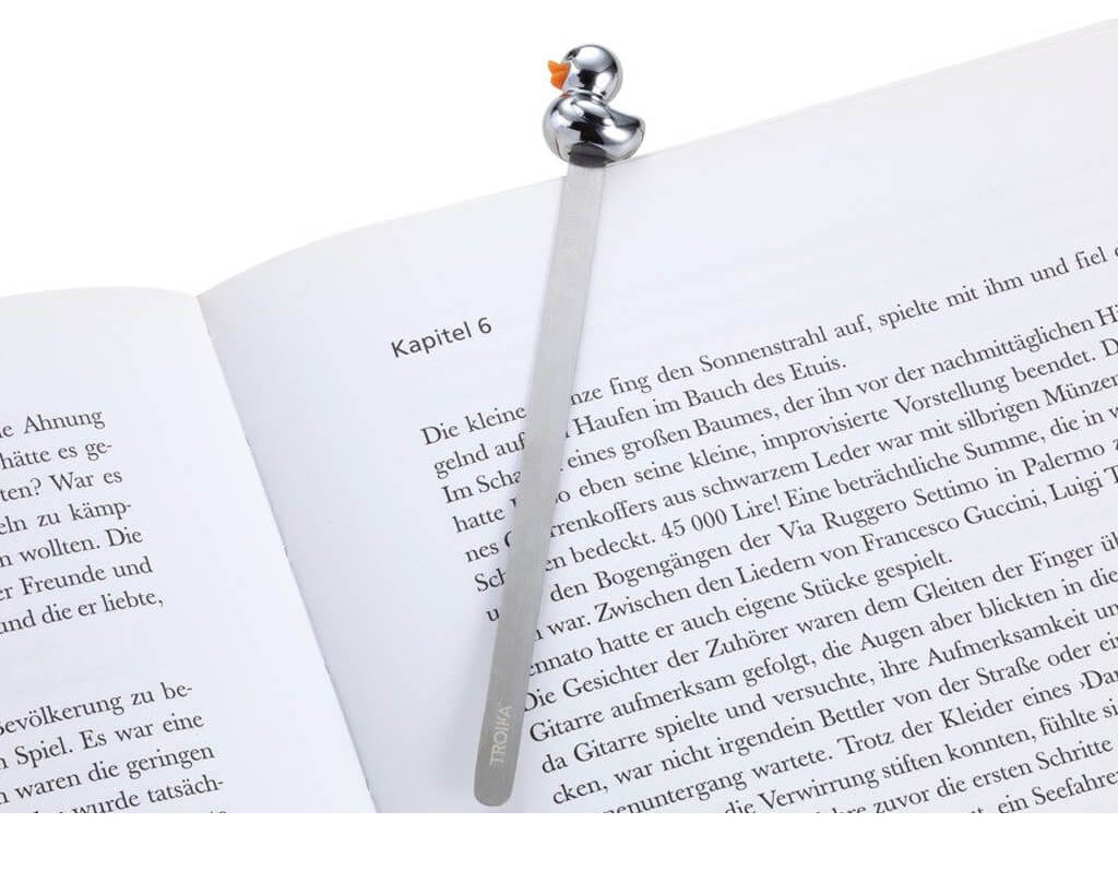 TROIKA Bookmark "DUCK" - Silver