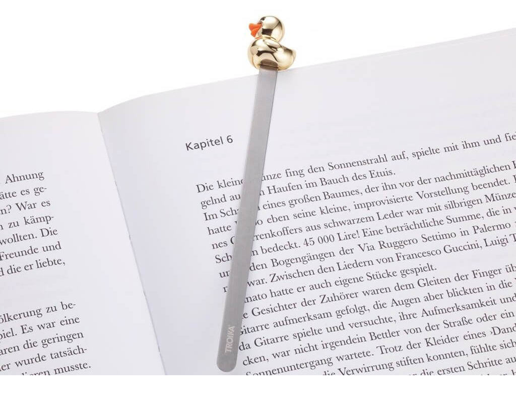 TROIKA Bookmark "DUCK" - Gold