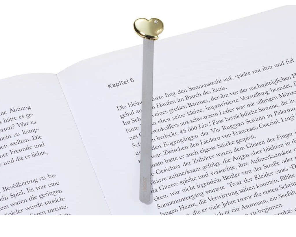 TROIKA Bookmark "HEART" - Gold
