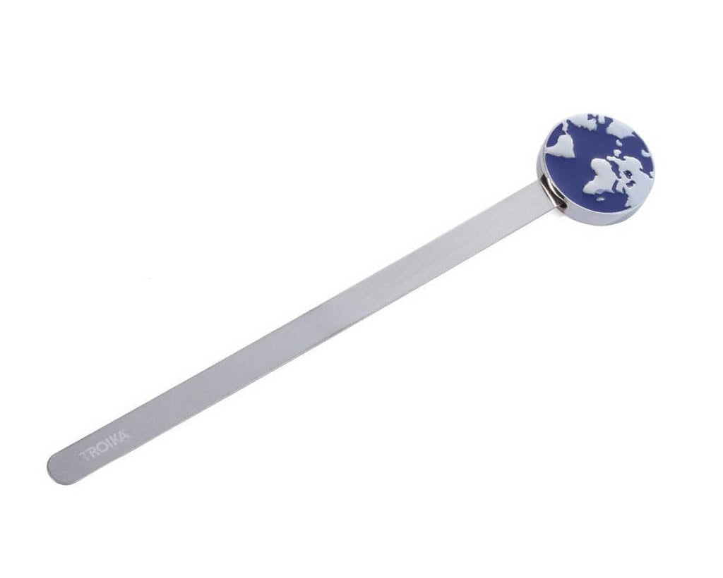 TROIKA Bookmark "WORLD" - Blue/Grey