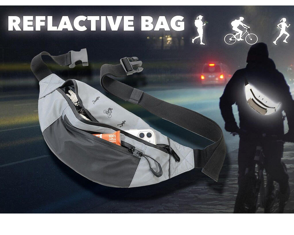 TROIKA Belt bag "REFLACTIVE BAG"