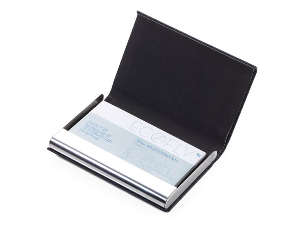 TROIKA CREDIT CARD CASE "MARBLE SAFE" - GREY
