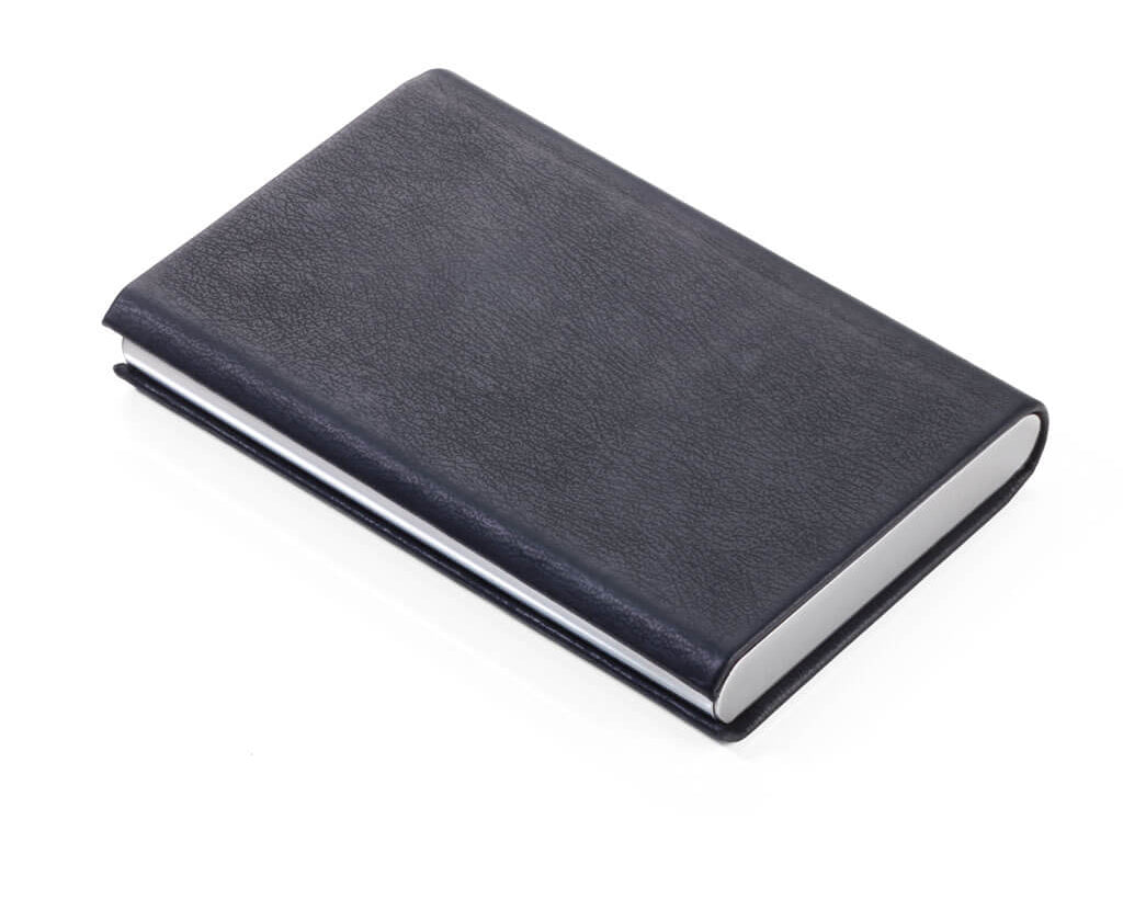 TROIKA CREDIT CARD CASE "MARBLE SAFE" - BLACK