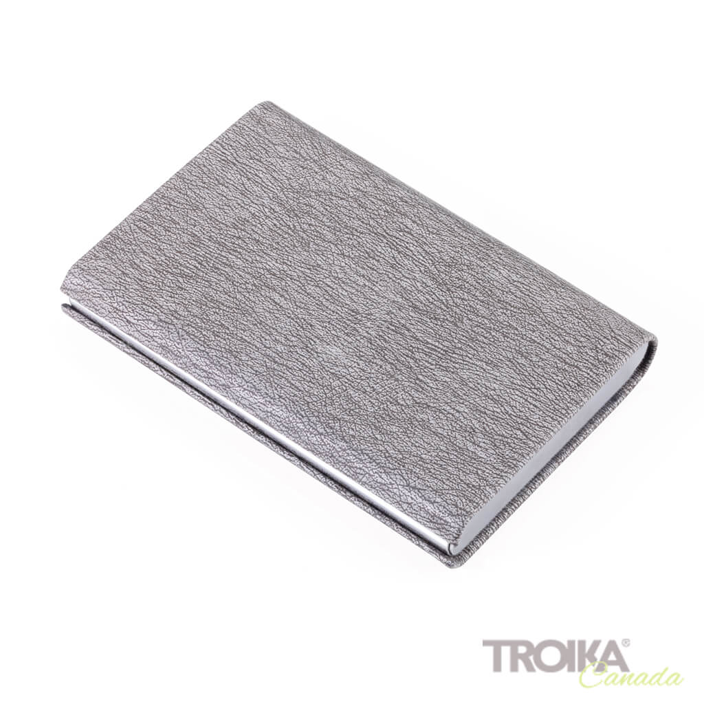 TROIKA CREDIT CARD CASE "MARBLE SAFE" - GREY