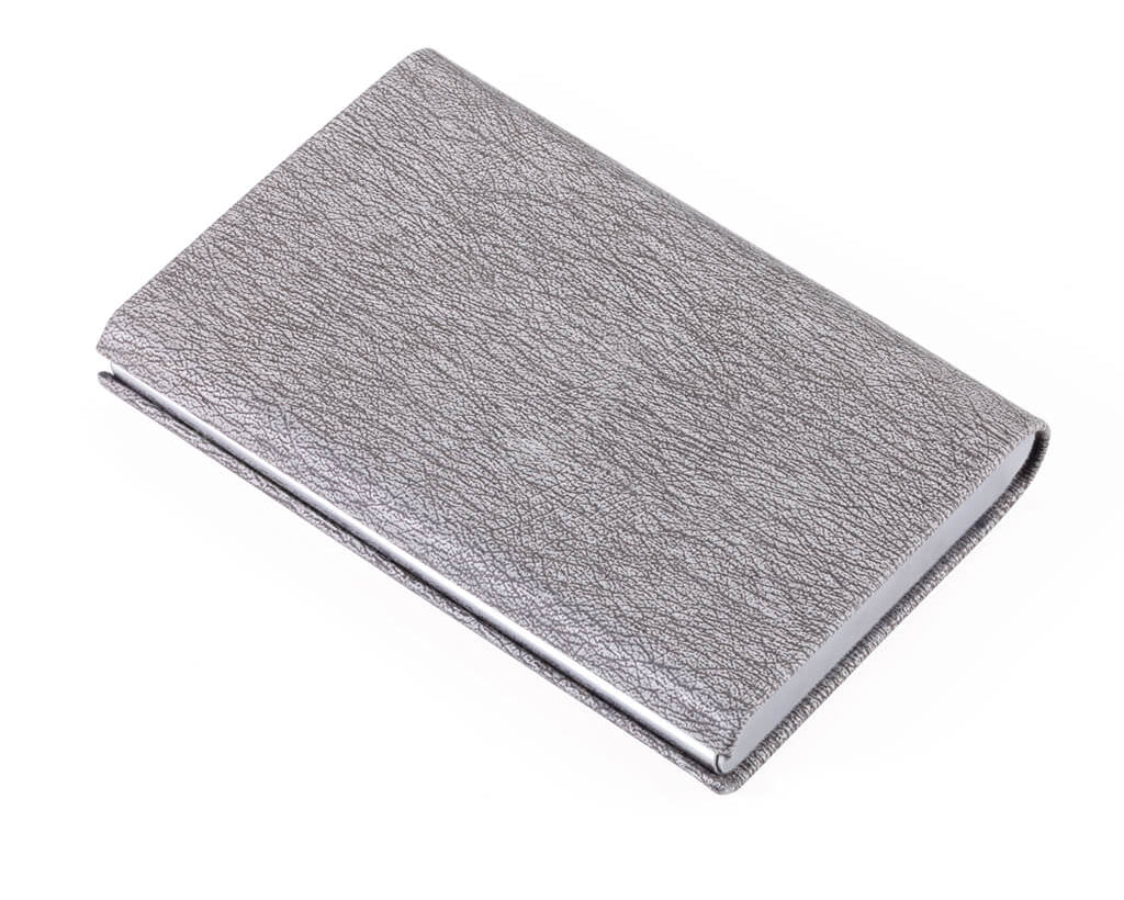 TROIKA CREDIT CARD CASE "MARBLE SAFE" - GREY