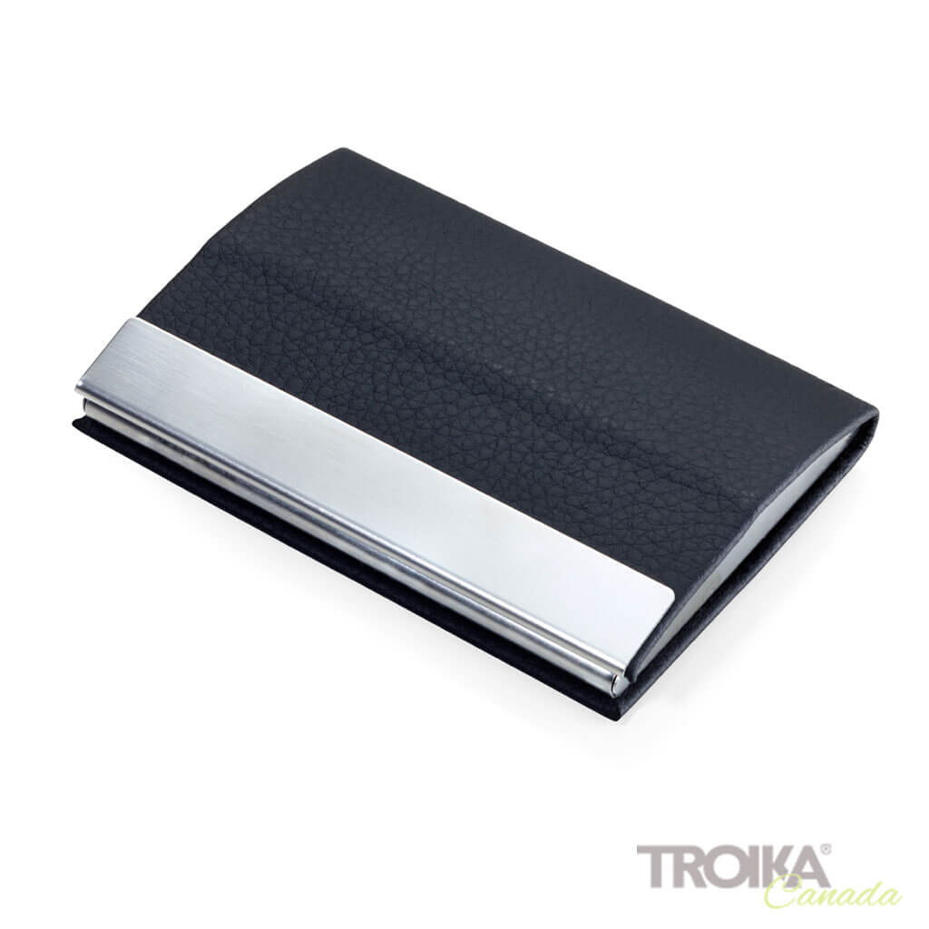 BUSINESS CARD CASE "CARD STAND" - BLACK
