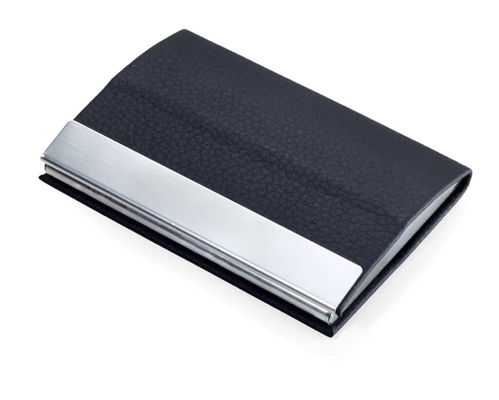 BUSINESS CARD CASE "CARD STAND" - BLACK