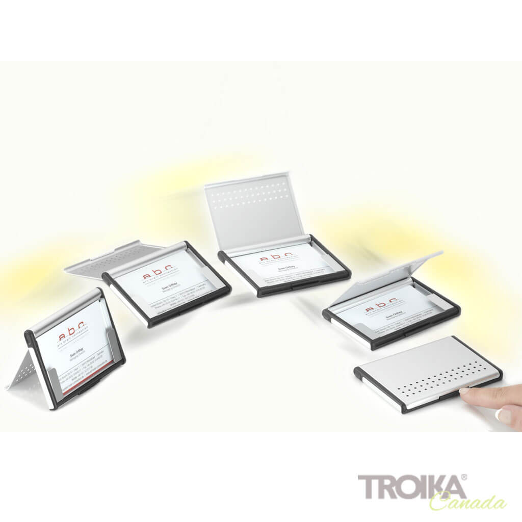BUSINESS CARD CASE "MR. SLOWHAND" - SILVER