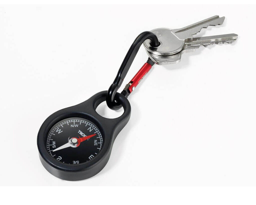TROIKA Keychain "WEGWEISER" - Black