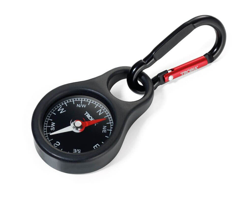 TROIKA Keychain "WEGWEISER" - Black