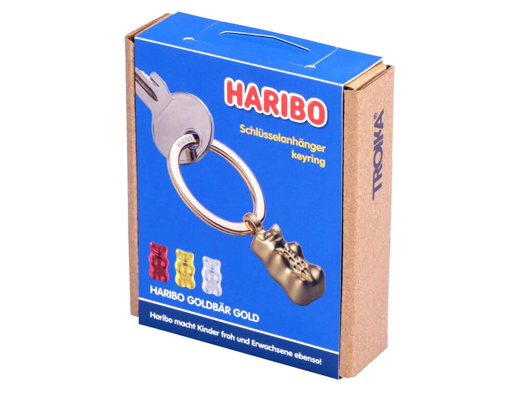 TROIKA Keychain "HARIBO GOLDBÄR" - Gold