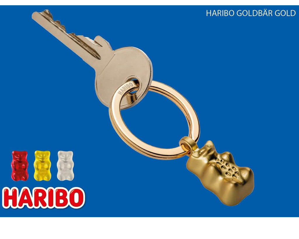 TROIKA Keychain "HARIBO GOLDBÄR" - Gold