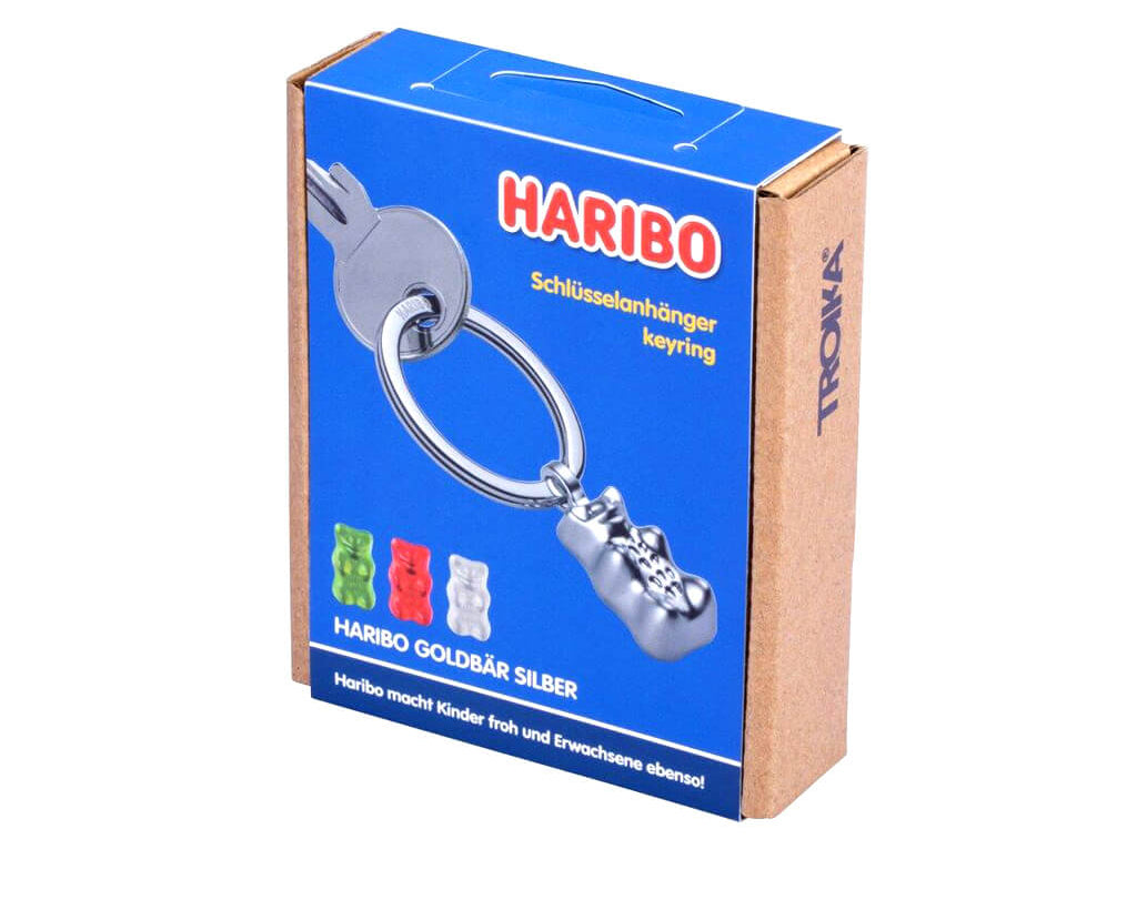 TROIKA Keychain "HARIBO GOLDBÄR" - Silver