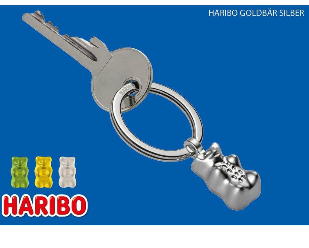 TROIKA Keychain "HARIBO GOLDBÄR" - Silver
